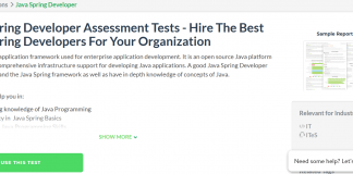 Java Spring Developer Assessment Tests Administered With Coding Simulators Java Spring Developer Assessment Tests