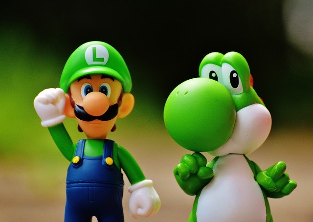 luigi, yoschi, figures luigi, yoschi, figures