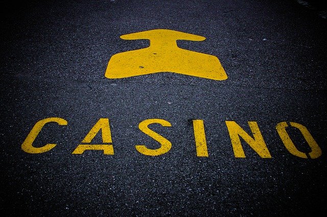 casino, note, roadway