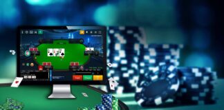 A picture containing text, scene, room, gambling house Description automatically generated