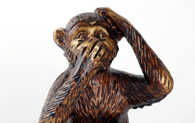 monkey, do not speak, symbol