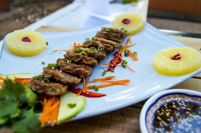 beef pancake, korean, meal