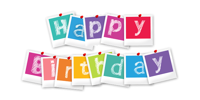 birthday, polaroid, chalkboard font