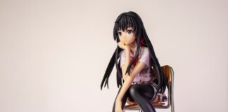 black haired female anime character