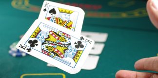person playing poker