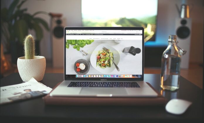 Photo by Igor Miske MacBook Pro showing vegetable dish