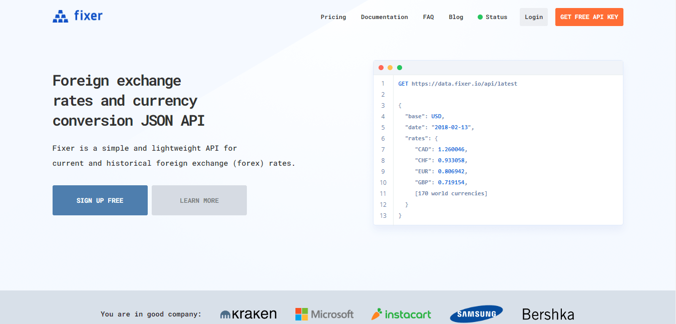 Fixer API