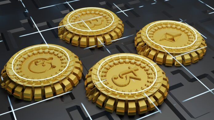 Photo by Shubham Dhage three gold coins with a picture of a man on one of them