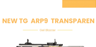 ARP9 Assault Rifle Gel Blaster Transparent-Gold Version Toy Gun