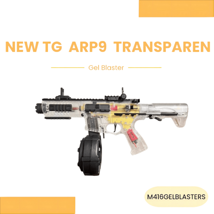 ARP9 Assault Rifle Gel Blaster Transparent-Gold Version Toy Gun