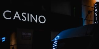 black car parked near building