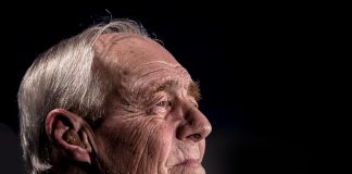 side view of man's face