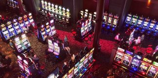 aerial photography of casino