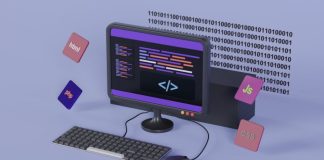 a computer with a keyboard and mouse