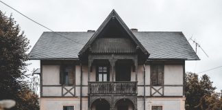 black and gray 2-storey house