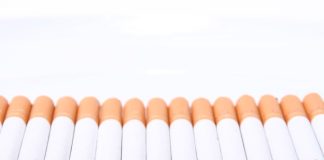 orange and white cigarette sticks