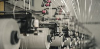 a row of machines that are next to each other