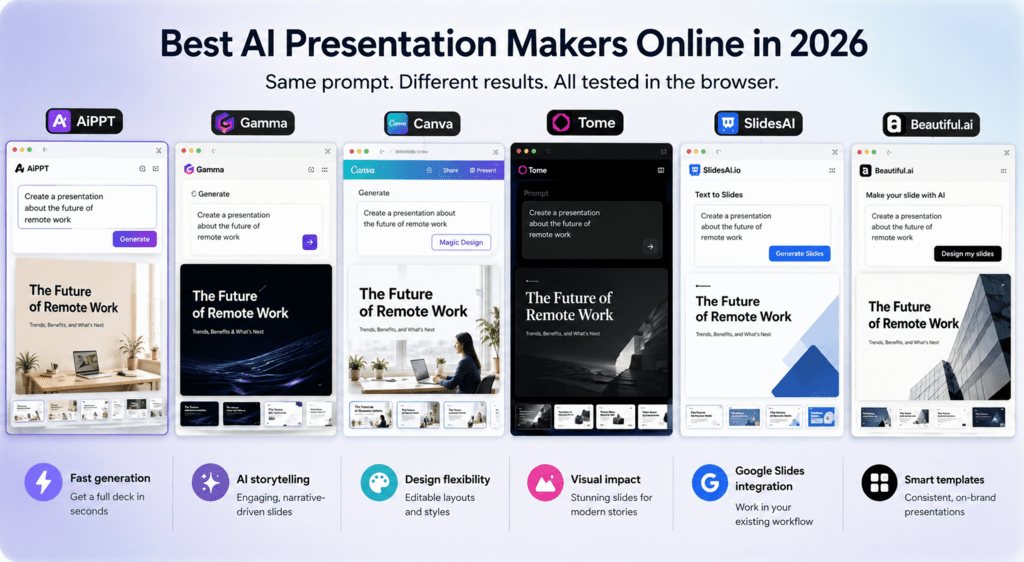 Best AI Presentation Maker Online in 2026: Top No-Install Tools Tested ...