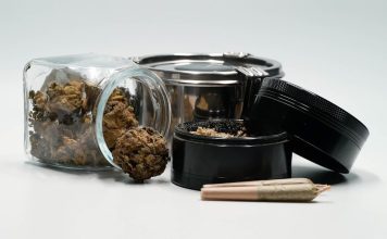 clear glass container with brown food