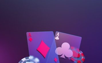Mostbet Nepal: Your Complete Guide to Betting and Casino Gaming A purple background with playing cards and a casino chip