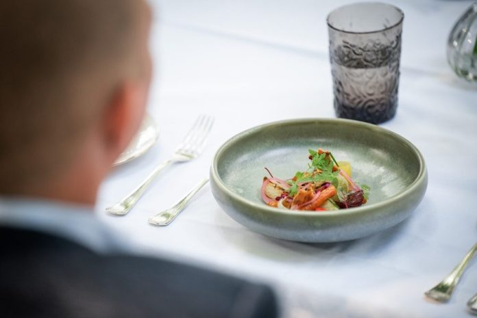 green vegetable on white ceramic bowl