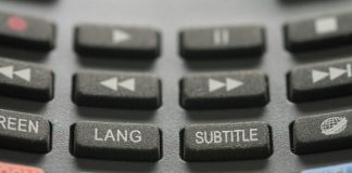gray TV remote